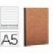 Libreta Clarefontaine havana A5 tapa cartulina rayado horizontal 96 hojas