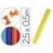 Papel crespon Liderpapel rollo 50x2,5cm 85 g/m2 amarillo