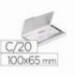Tarjetero Durable aluminio color plata 20 tarjetas