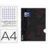 Libreta escolar Oxford Open Flex encolada cuadricula 5mm 48 hojas color negro
