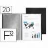 Carpeta escaparate Liderpapel folio 20 fundas fijas
