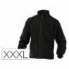 Chaqueta Deltaplus polar con cremallera negra 3XL