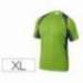 Camiseta manga corta DeltaPlus verde talla XL