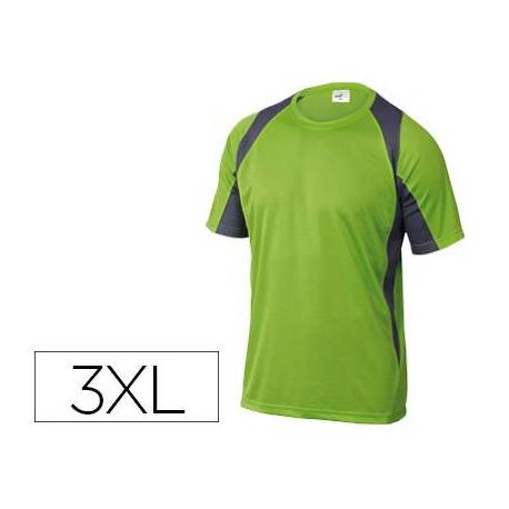 Camiseta manga corta DeltaPlus verde talla 3XL