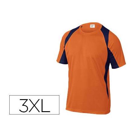 Camiseta manga corta DeltaPlus naranja talla 3XL
