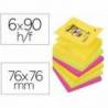 Pack blocs Post-it ® 76 x 76 mm surtidos