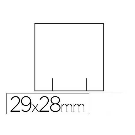 Etiquetas Meto blanca 29x28 mm troquelada rollo de 700 etiquetas