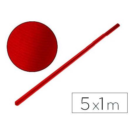 Bobina papel tipo kraft Liderpapel 65 g/m² 5 x 1 m rojo cherry