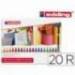 Rotulador Edding 1200 caja 20 colores surtidos