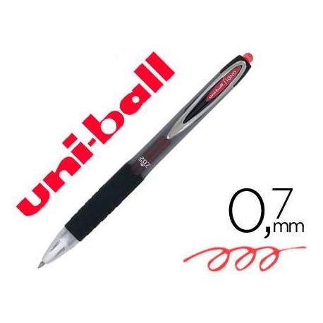 Boligrafo Uni-Ball roller UMN-207 rojo trazo 0,4 mm