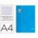 Cuaderno Oxford A4 Turquesa Tapa Extradura 80 hojas Cuadrícula 5 mm