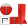 Carpeta plastico Liderpapel Folio lomo 60 mm Rojo