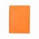 Carpeta de gomas Liderpapel naranja folio