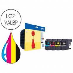 Ink-jet Brother LC121VALBP pack 4 colores 300 pag