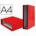 Caja archivador Liderpapel de palanca Din A4 documenta Rojo