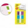 Banderitas Post-it ® separadoras Index color verde, azul y violeta