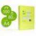 Papel color Q-Connect Din A4 Amarillo neon