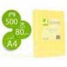 Papel color Q-connect A4 80g/m2 pack 500 hojas Amarillo