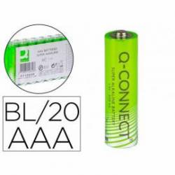 Pila Q-Connect Alcalina AAA Blister de 20 unidades