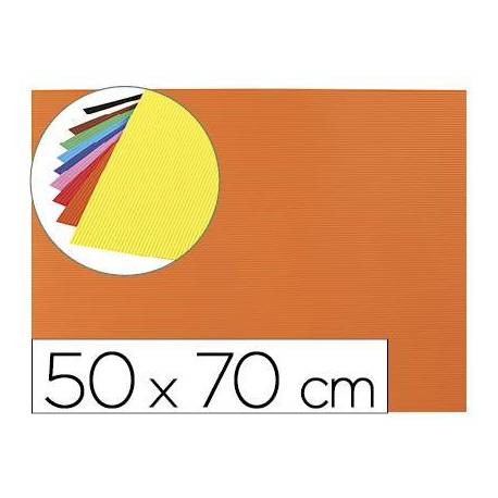 Goma eva Ondulada Liderpapel 50x70 cm Naranja