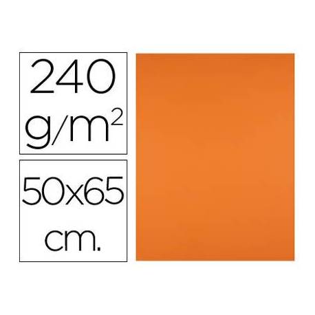 Cartulina Liderpapel Naranja 50x65 cm 240 gr Paquete 25 unidades