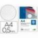 Tapa de Encuadernacion Polipropileno Rayado Liderpapel DIN A4 Transparente 0.5mm pack 100 uds