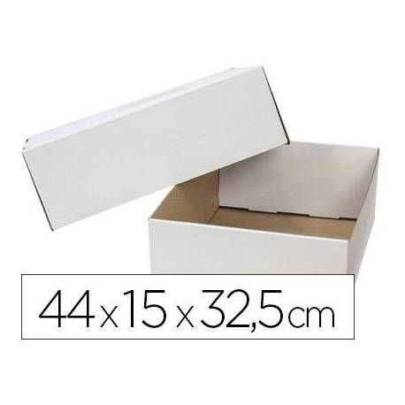 Caja para Embalar Q-Connect 44x15x32,5 cm con Tapa Doble Canal