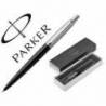 Bolígrafo Parker Jotter Bond Street CT Punta 1mm Tinta Azul Negro en Estuche