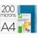 Tapa de Encuadernacion Pvc Q connect Din A4 Incolora 200 MC pack 100 uds