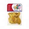 Globos Metalizados Oro Bolsa 15 unidades