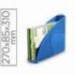 Revistero plástico CEP Azul 259x80x310mm 