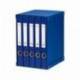 Modulo con 5 archivadores Pardo Folio Azul