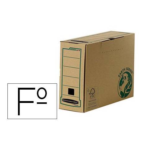 Caja Archivo Definitivo Fellowes Carton Reciclado Folio 100 mm