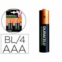 Pila Duracell recargable Staycharged AAA 900 mah blister de 4 unidades