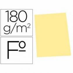 Subcarpetas cartulina Gio folio amarillo pastel 180 g/m2