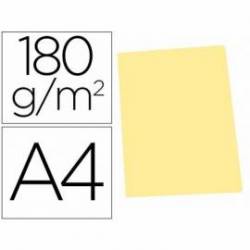 Subcarpeta cartulina Gio Din A4 amarillo pastel 180 g/m2