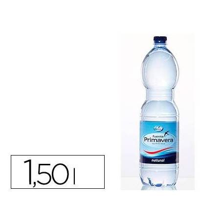Agua mineral natural Fuente Primavera botella de 1,5L