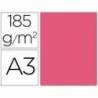 Cartulina Guarro din a3 color fucsia 185 gr paquete 50 hojas