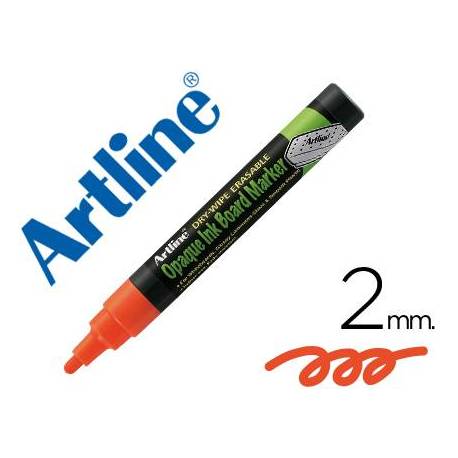 Rotulador Artline EPW-4 para pizarra tipo tiza Color naranja bolsa 4 rotuladores