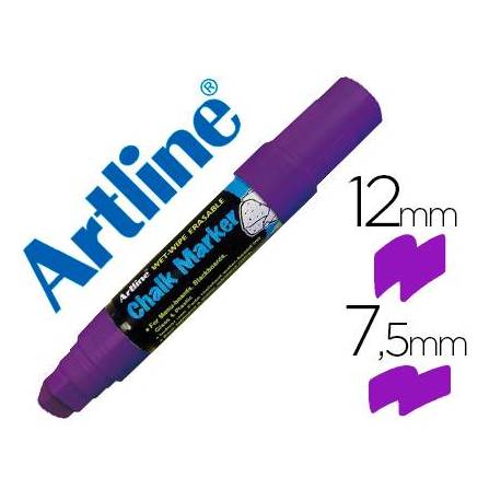 Rotulador Artline EPW-12 para pizarra tipo tiza Color violeta