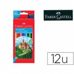 Lapices de colores faber-castell c/ 12 colores hexagonal madera reforestada.