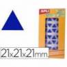 Gomets Apli triangulares Azules 21x21x21mm