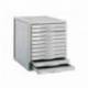 Fichero cajones de sobremesa 8211c 356x316x362 mm 11 cajones gris