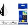 Cintas Brother TZE-325 9mm (ancho) x 8m (largo) laminada negro/blanco