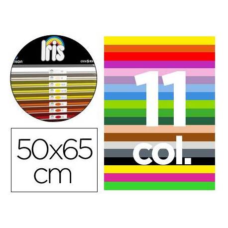 Cartulina Guarro Contenido "C" 50x65 cm Colores Surtidos 185 gr