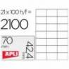 Etiquetas Adhesivas Apli 70 x 42,4 mm