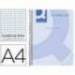 Cuaderno espiral Q-Connect Din A4 micro tapa plastico 80h 70g cuadro 5mm sin bandas 4 taladros color azul