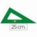 Cartabon acrilico Liderpapel 25 cm