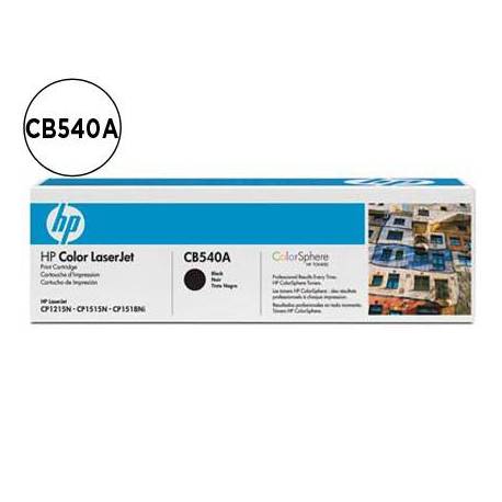 TONER HP CB540A COLOR LASERJET CP-1215/CP-1515/CP-1518 NEGRO WITH COLORSPHERE -2200PAG-