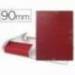 Carpeta de proyectos Liderpapel de carton gomas rojo 9 cm